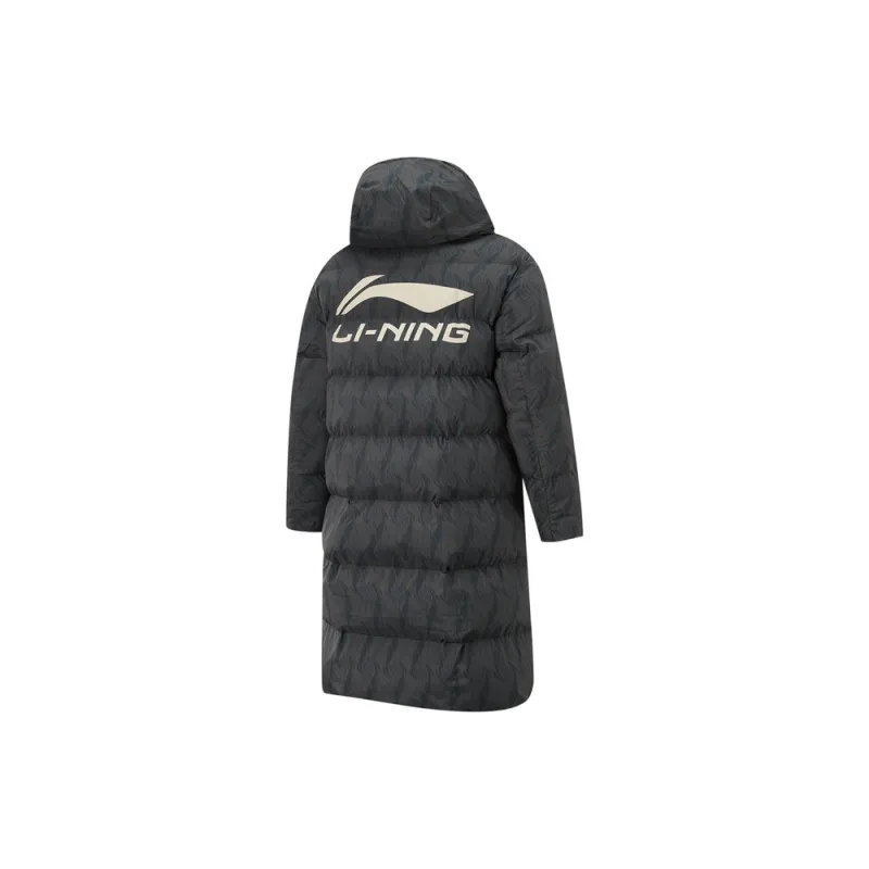 LiNing CBA Collection Professional Basketball Collection Puffer Jacket Men's Black Gray-1
