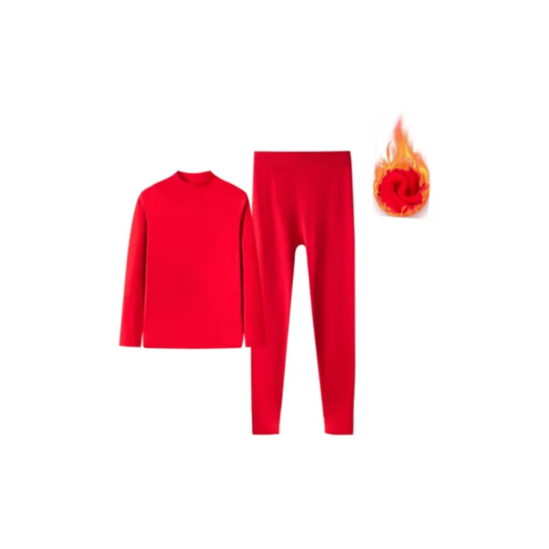 H YXIANG Thermal Set Unisex Red-2
