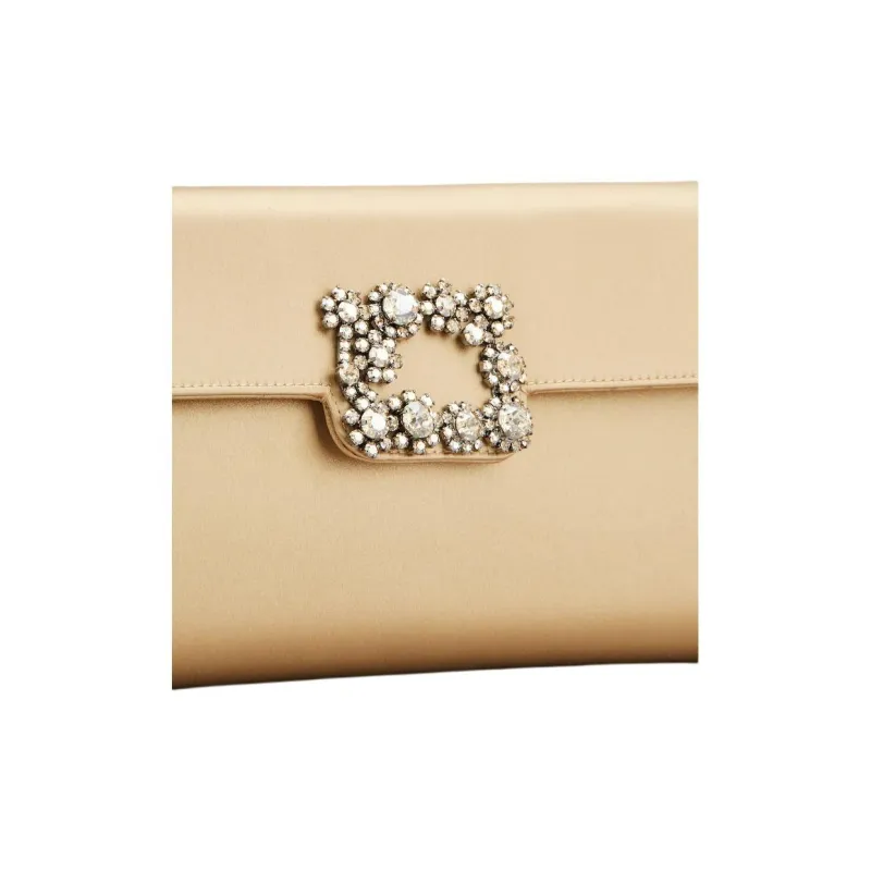 Roger Vivier Efflorescence Embellished Satin Clutch Bag-4