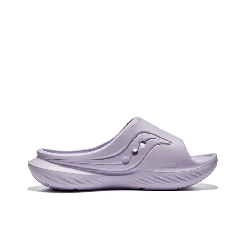 Saucony Cradle Slip Resistant Abrasion Resistant Slide Slippers Unisex Purple-1