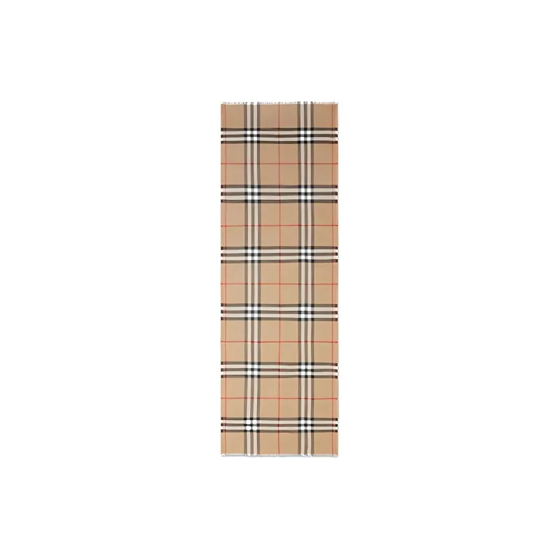 Burberry Lightweight Check Wool Scarf-1