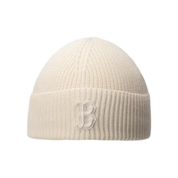 MLB Sheep Wool Beanies Unisex Dark Cream
