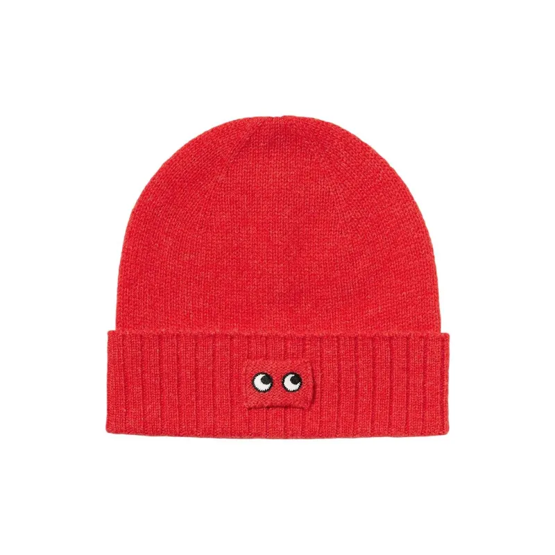 UNIQLO Knitted Fabric Cashmere Beanies Unisex Multicolor-2
