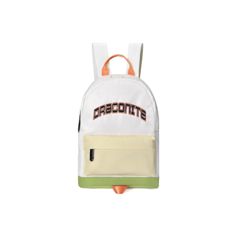 DRACONITE Polyester Student Backpack Unisex Beige-12