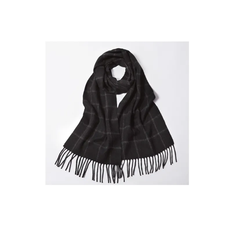 Red Bean 100% Cashmere Knit Scarves Men's-1