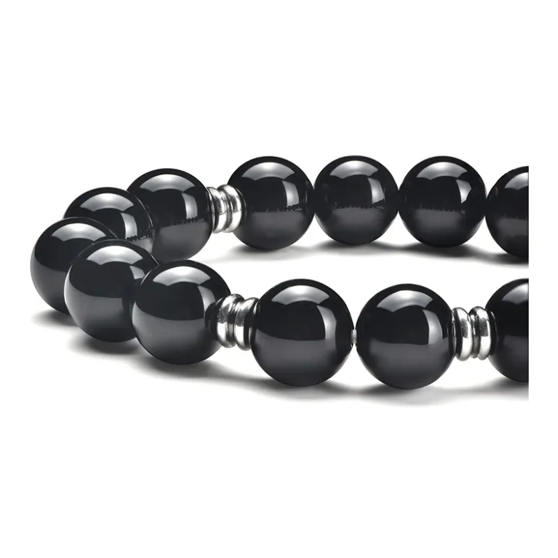 IDEAGEMER Obsidian Bracelets Men's-4