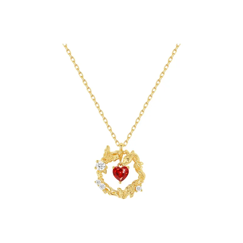 LUCKY ZHY S925 Silver Necklaces Women's-0