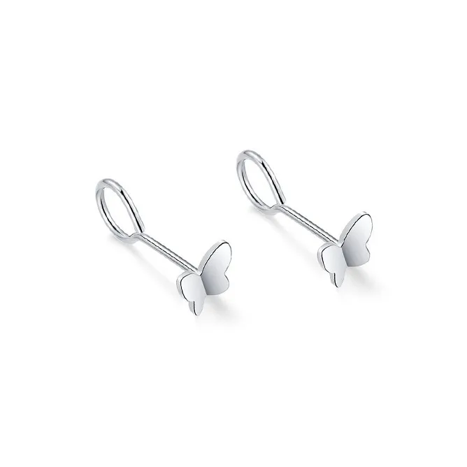 D.K.X 999 Fine Silver Stud Earrings Women's-5