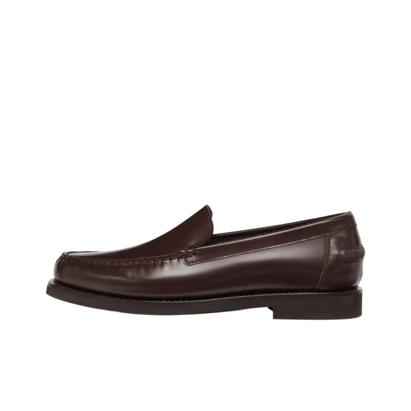 Brunello Cucinelli Leather Loafers Women's-0