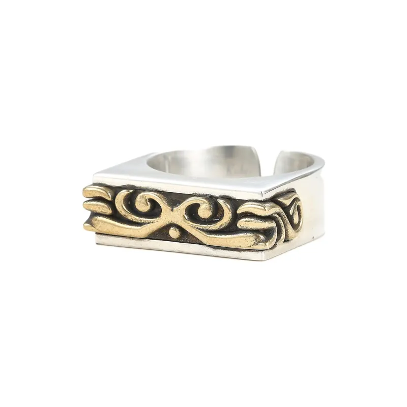 Ruibeila 990 Foot Silver Rings Men's-1