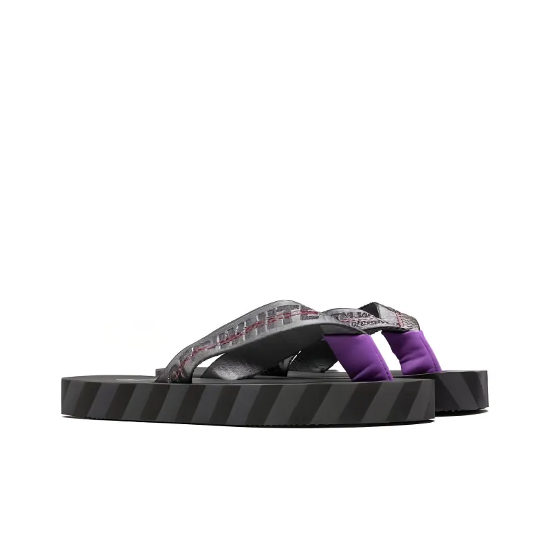 OFF-WHITE Flip Flops Men's Gray Black-2