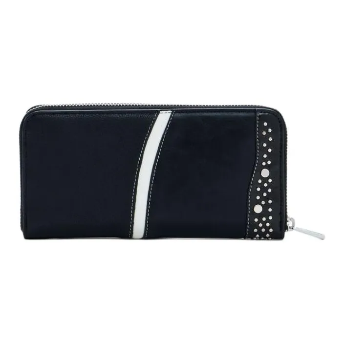 Desigual Polyurethane Wallet Medium Size Women's Black-2