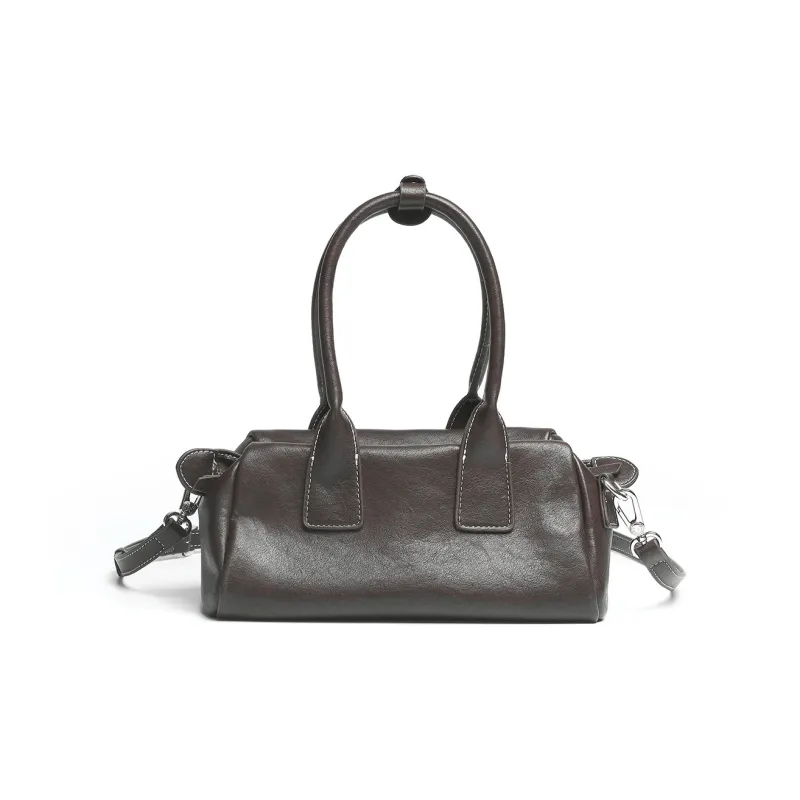 Mulinsen PU Shoulder Bag Crossbody Bag Handbags Women's Coffee-5
