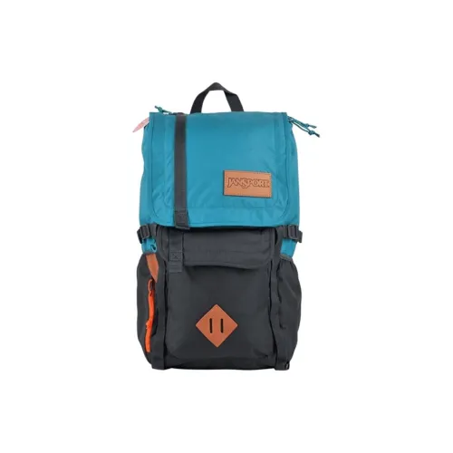 JanSport Polyester Backpack Large Size Unisex Cool Blue