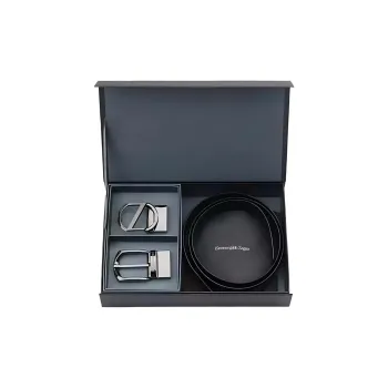 Ermenegildo Zegna Leather Belts Unisex Black
