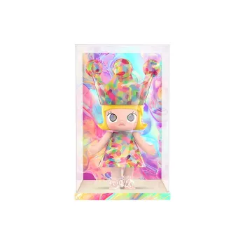 LIGHT YOUR BRICKS Compatibility  Pop Mart ROYAL MOLLY 400% Yellow Yuxing Bubble Display Case Model Accessories