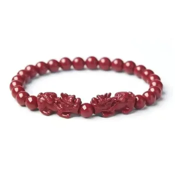 Bubble Scallops Reconstructed Cinnabar Bracelets Unisex