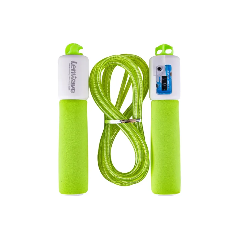 LENWAVE Casual Entertainment Mechanical Counting Jump Ropes Teenagers PVC+Steel Wire Rope, Sponge Controller-4
