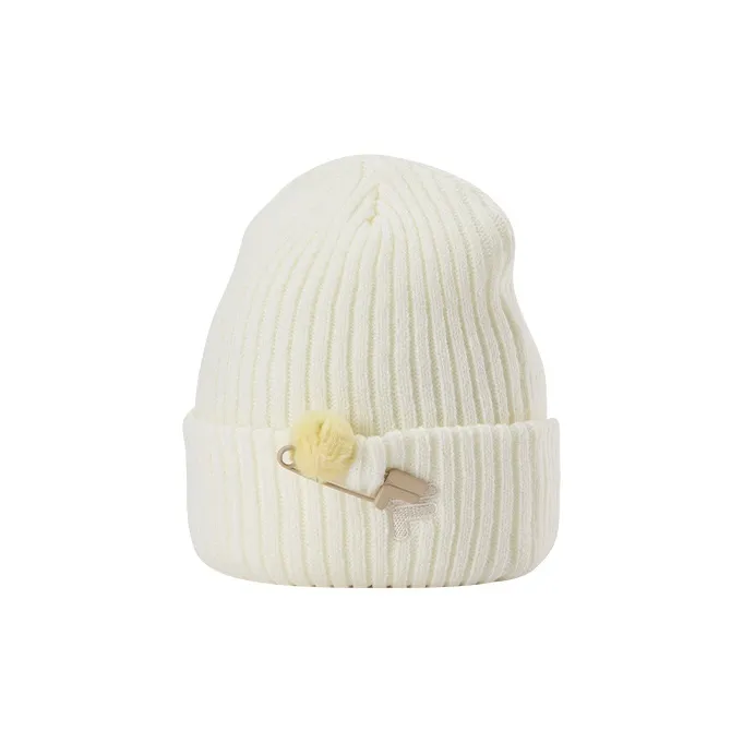 FILA FUSION Acrylic Beanies Unisex Marshmallow White-1
