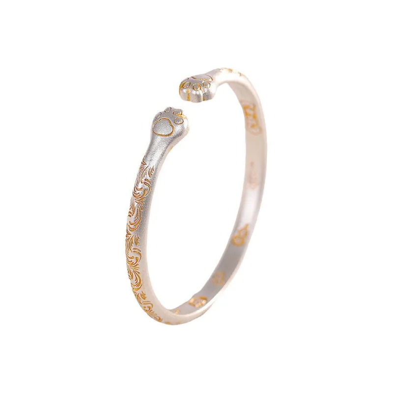 LIUXIN 999 Fine Silver Bangles Women's-4