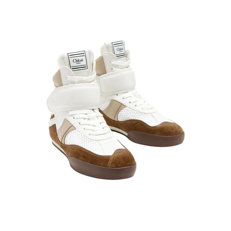 Chloe Kick High Top Skateboard Shoes Women's White-2