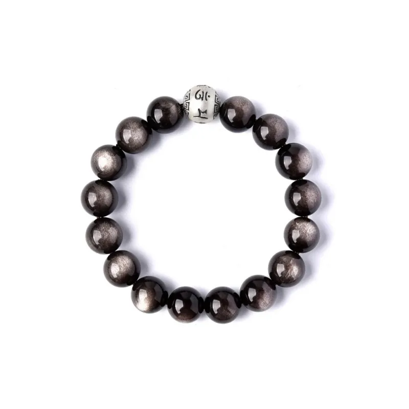 Red All Year Round Obsidian Bracelets Unisex-3