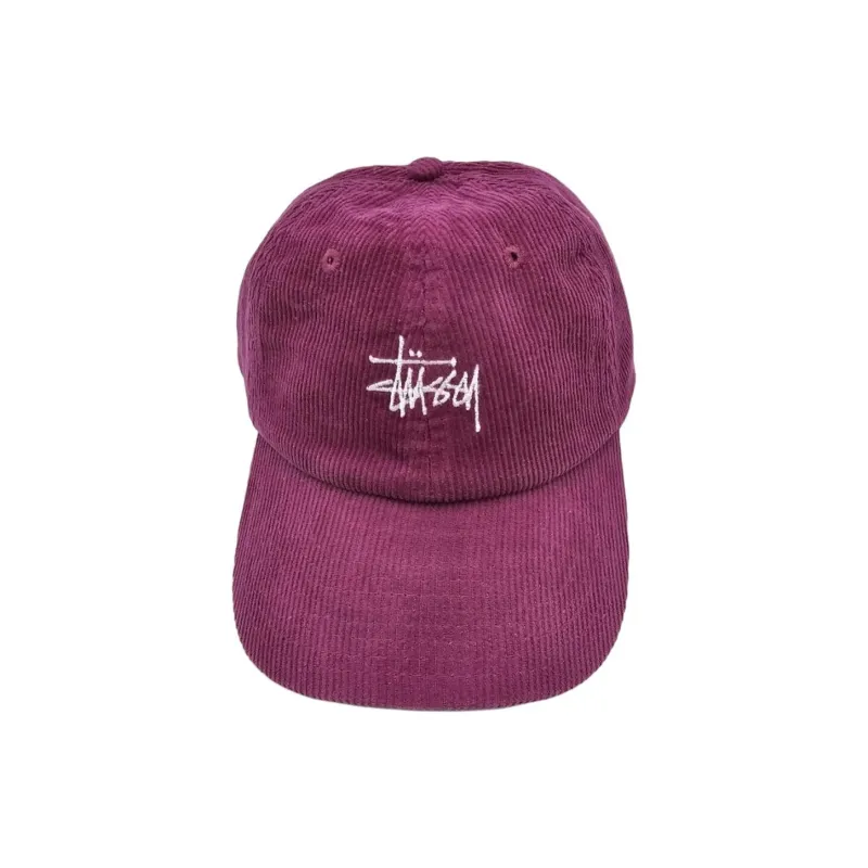 Stussy Cotton Baseball Caps Unisex Purple-1
