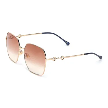 GUCCI Women's Vintage 1955 Series Square Sunglasses Gold/Brown