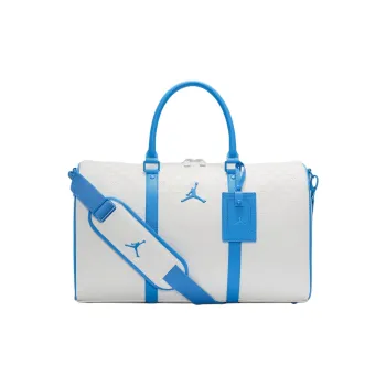 Jordan Monogram Polyurethane Handbag Shoulder Bag Crossbody Bag Travel Bag 25L Women's White