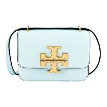TORY BURCH Eleanor Litchi Grain Leather Crossbody Bag Shoulder Bag Small Size Women's Sky Blue