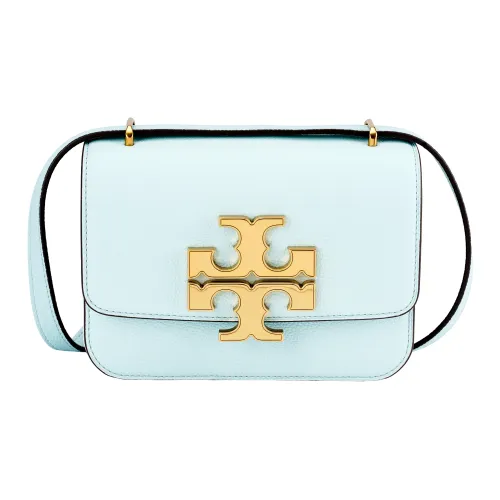 TORY BURCH Eleanor Litchi Grain Leather Crossbody Bag Shoulder Bag Small Size Women's Sky Blue
