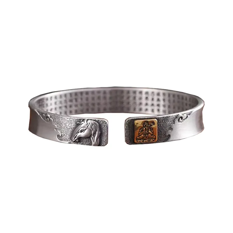 Angel Wishes 999 Fine Silver Bangles Unisex-12