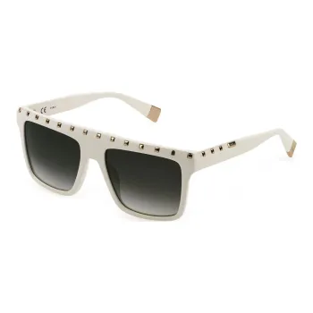 Furla Square Sunglasses Women's Cream