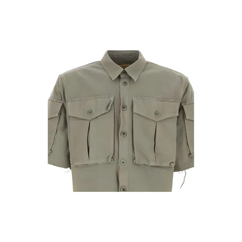 DRIES VAN NOTEN SS24 Shirt Men's Army Green-4