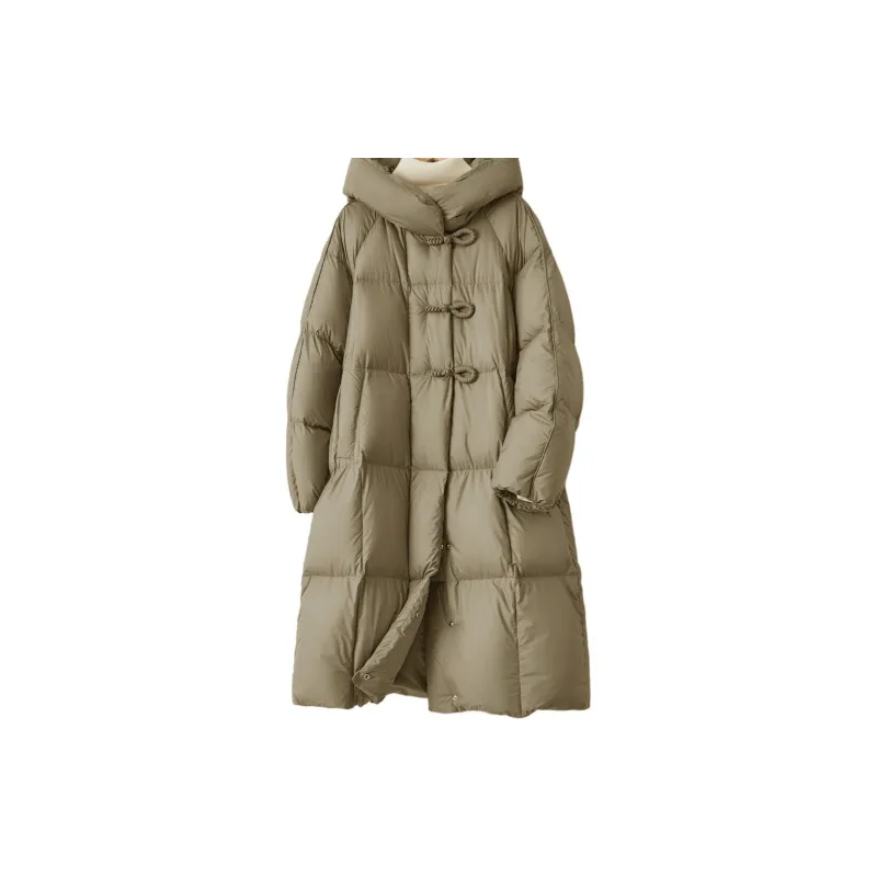 IHIMI Down Jacket Women's Gray Pea Green-1
