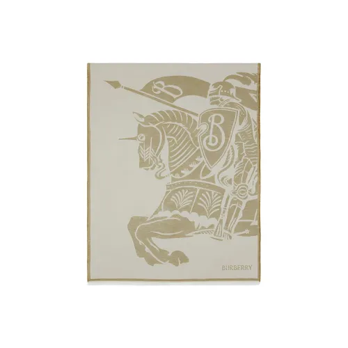 Burberry Ekd Logo jacquard Frayed Scarf