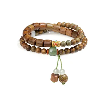 PUTUOSHANWENCHUANG Sandalwood Bracelets Unisex