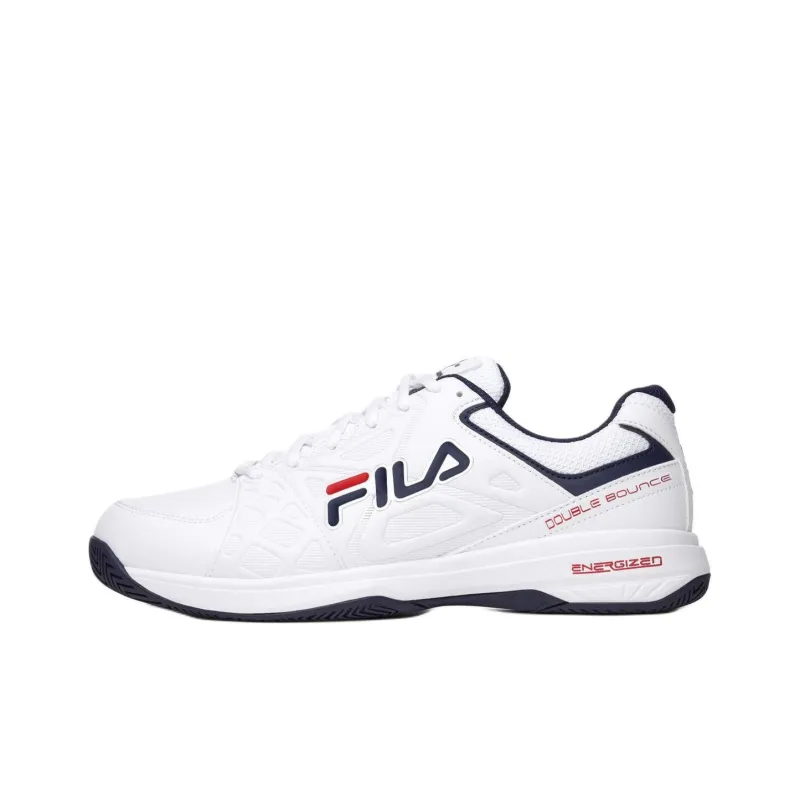 FILA Anti Slip Wear Resistant Low Top Training Shoes Men's White-0