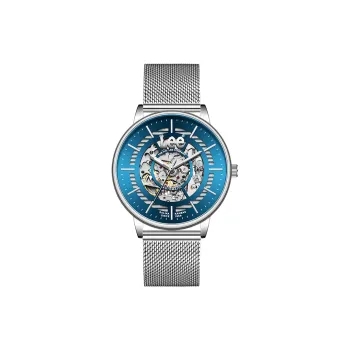 Lee Wrist Watch Automatic Mechanical Movement Steel Strap Black Dial Men's Watches Classic Box