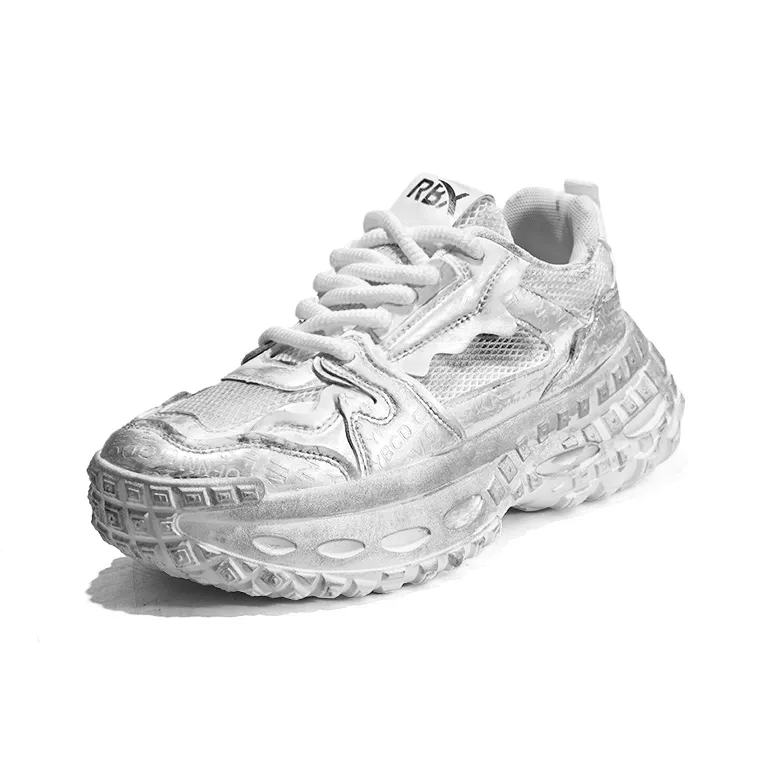 RENBEN Anti Slip And Wear Resistant Height Increasing Low Top Chunky Sneakers Men's-6