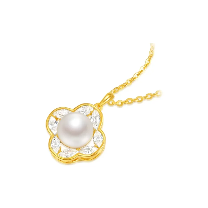 CHOW TAI SENG Pearl Necklace Set Box Women's-1