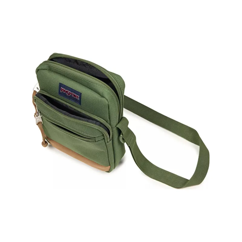 JanSport Nylon Fabric Shoulder Bag Crossbody Bag Unisex Shipping Green-3