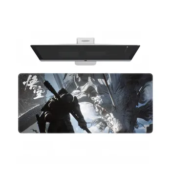Under Black Myth Guan Yu Extra Large Laptop Stand Dormitory Desktop Esports Gaming Mouse Pads