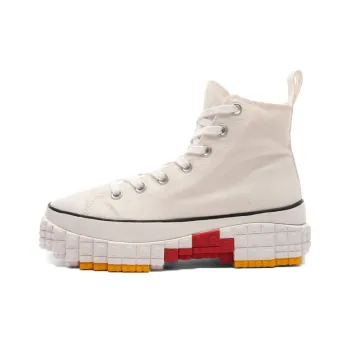 Ccilu Building Blocks Shoes Lightweight Height Increasing High Top Canvas Shoes Unisex GREENPLAX
