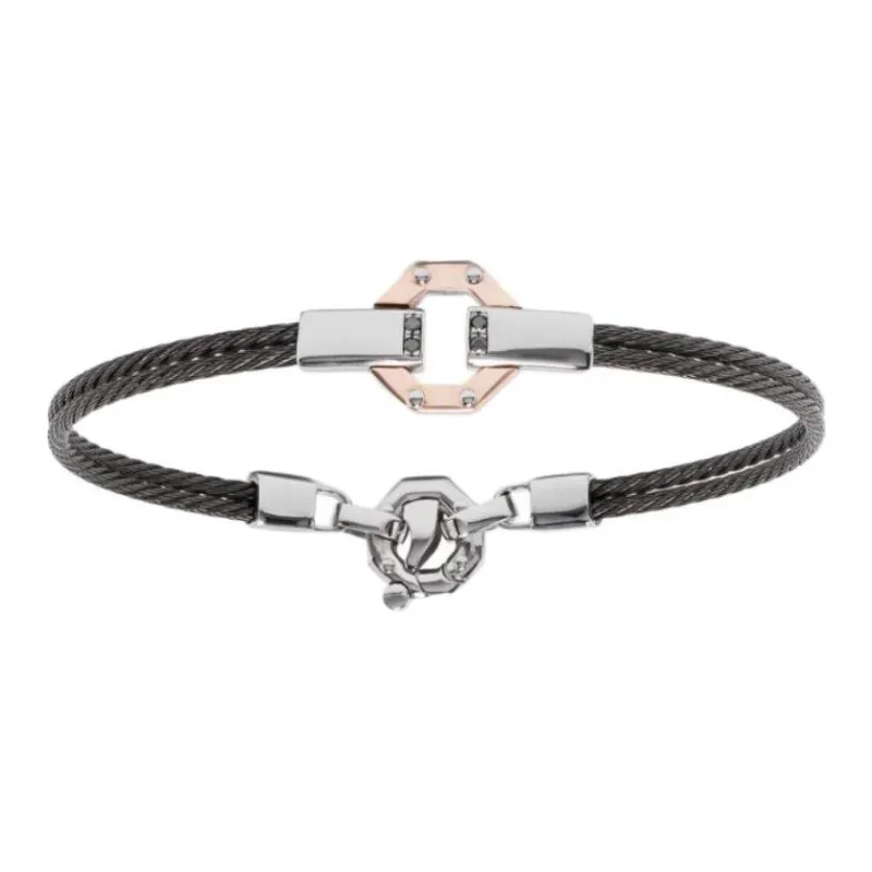 Barakà 18kt Rose Gold Diamond Bracelet-2
