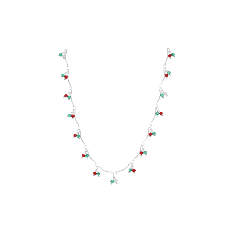 MISS XIA JWY Copper Silver Plated Necklaces Women's-0