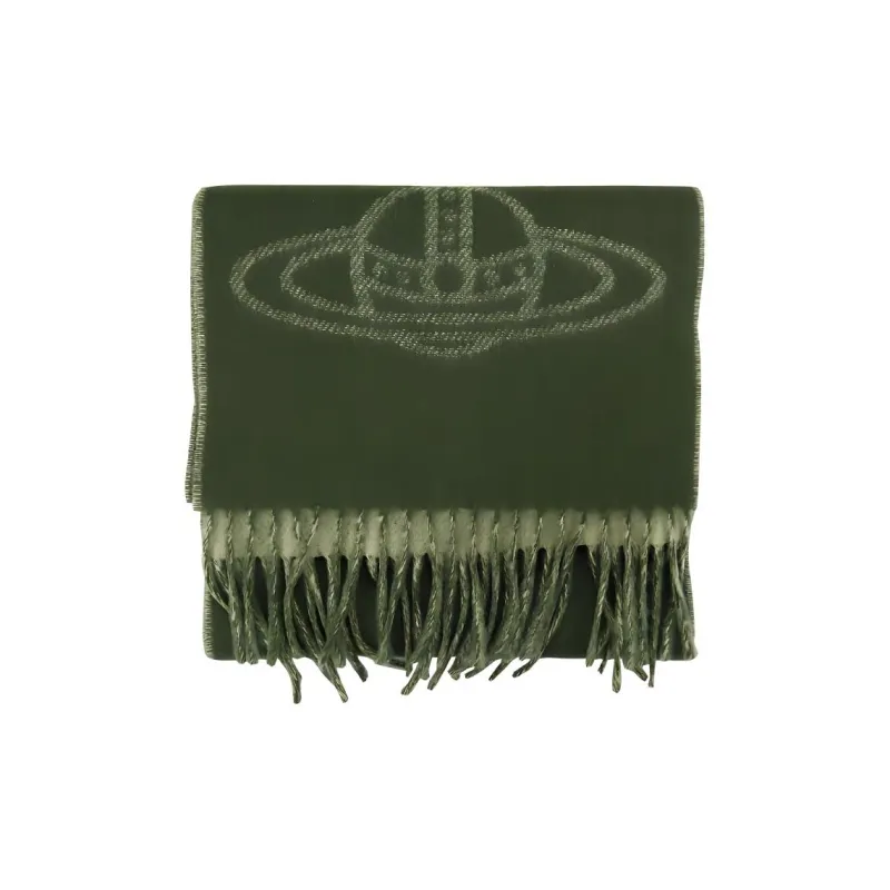 Vivienne Westwood Knit Scarves Unisex Green-1