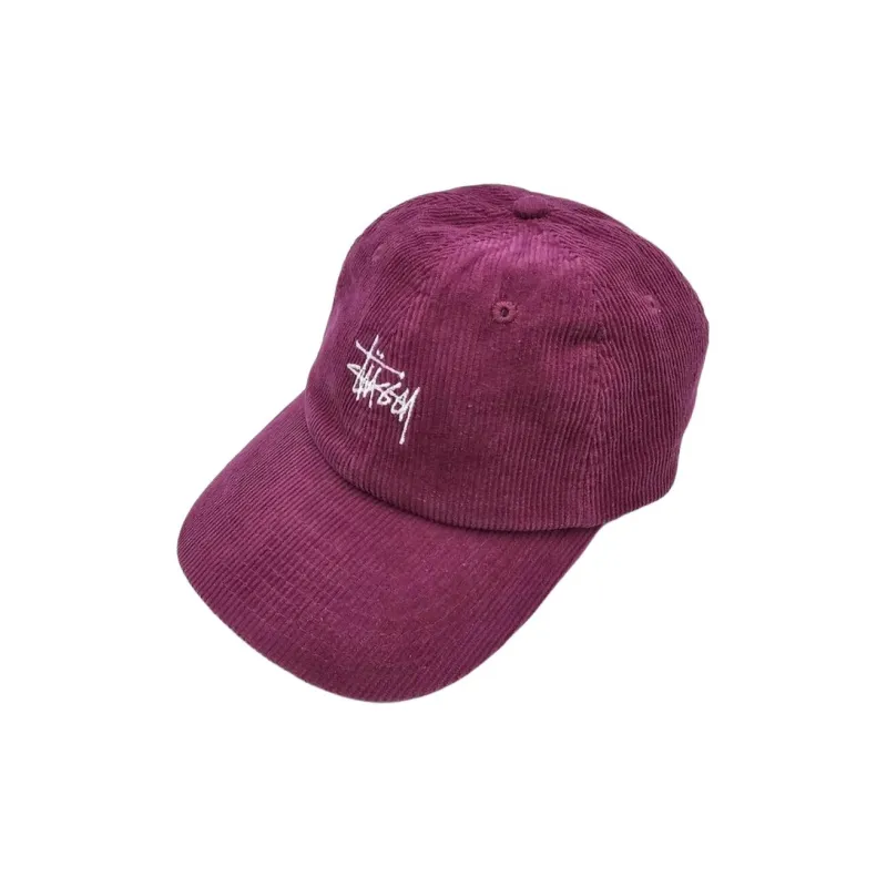 Stussy Cotton Baseball Caps Unisex Purple-0