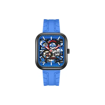 Lee Wrist Watch Automatic Mechanical Movement Silicone Strap Black Dial Men's Watches Classic Box