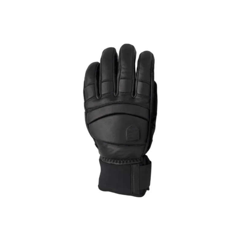 HESTRA Cow Leather Neoprene Gloves Unisex Black-1